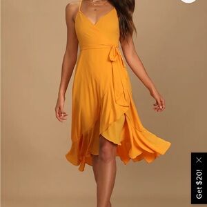 Elegant midi Wrap Dress